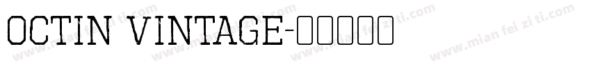 Octin Vintage字体转换